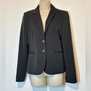 J Crew Womens Size M‎ Schoolboy Black Blazer Lined Academia Career Core Basic